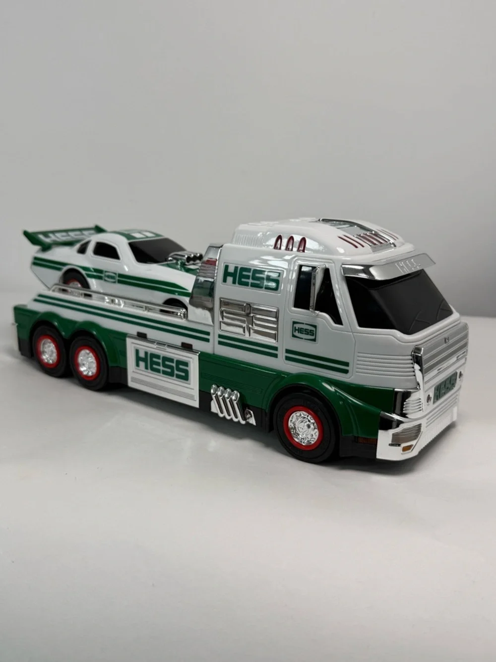 Hess Toy Truck & Dragster Wheelie Popping LED Lights Race Sounds 2016 NIB